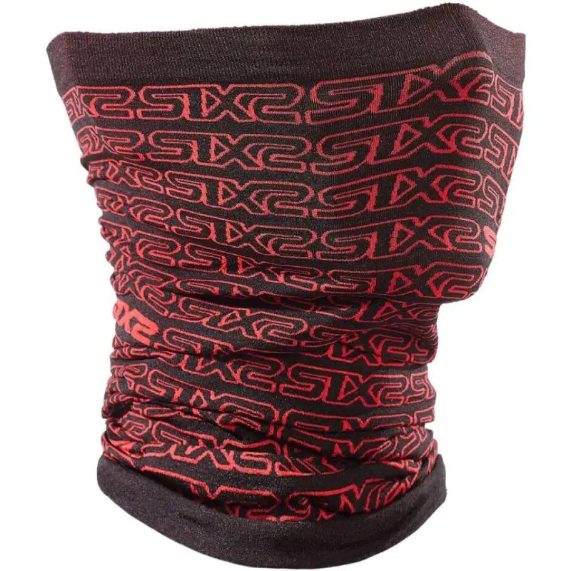 Scaldacollo Multiuso Sixs TBX V2 Logo Nero Rosso