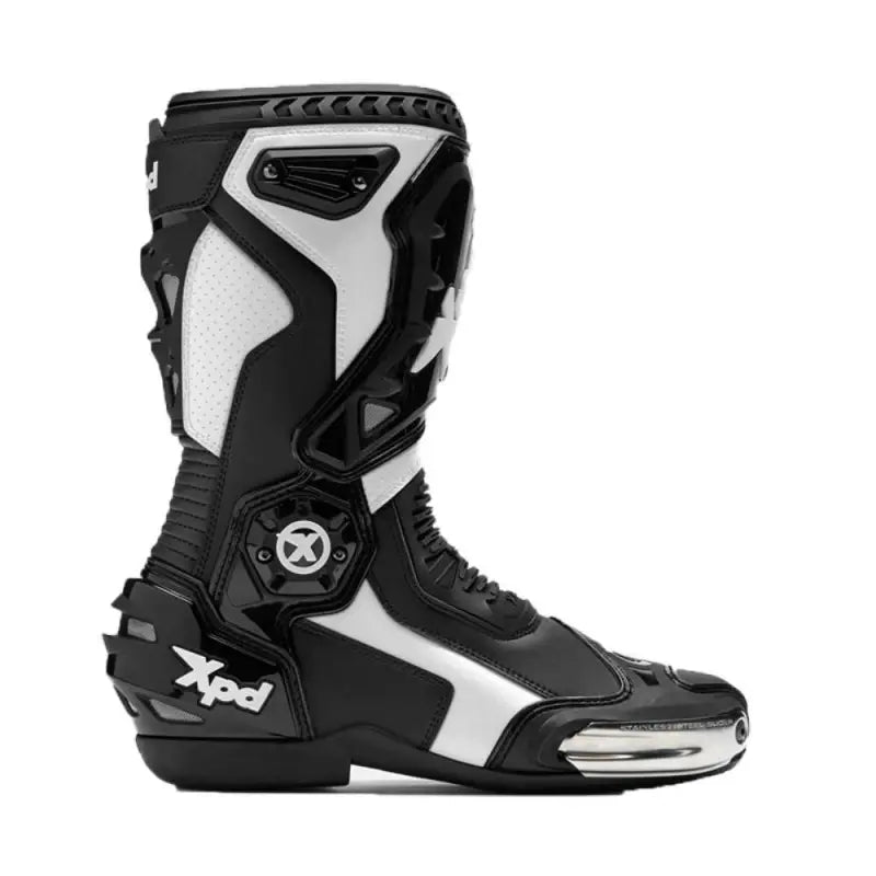 Stivali Moto Racing XPD XP6-S Nero Bianco