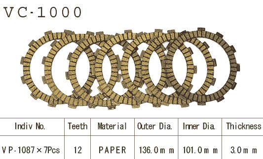 Kit Dischi Frizione Guarniti Honda Cr 125 1987>1999