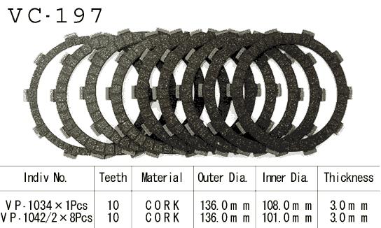 Kit Dischi Frizione Guarniti Honda Cb600 Hornet 1998>2002