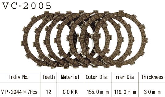 Kit Dischi Frizione Guarniti YAMAHA MT-07/TRACER 7/Cross YZ 250/WR250