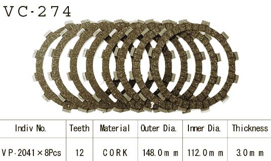 Kit Dischi Frizione Guarniti YAMAHA XJ 600/ TDM 850/ XJ 900