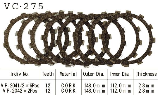 Kit Dischi Frizione Guarniti YAMAHA XT 600 / MZ SKORPION 660