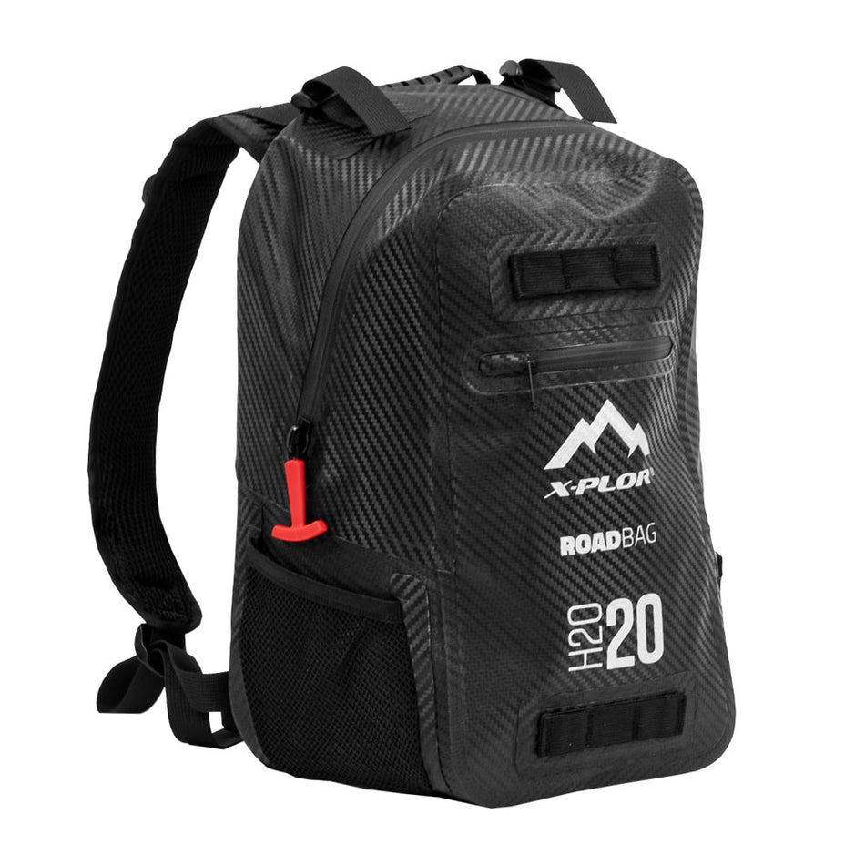 Zaino Moto Nero X-PLOR -  Carbon Series 20 Litri