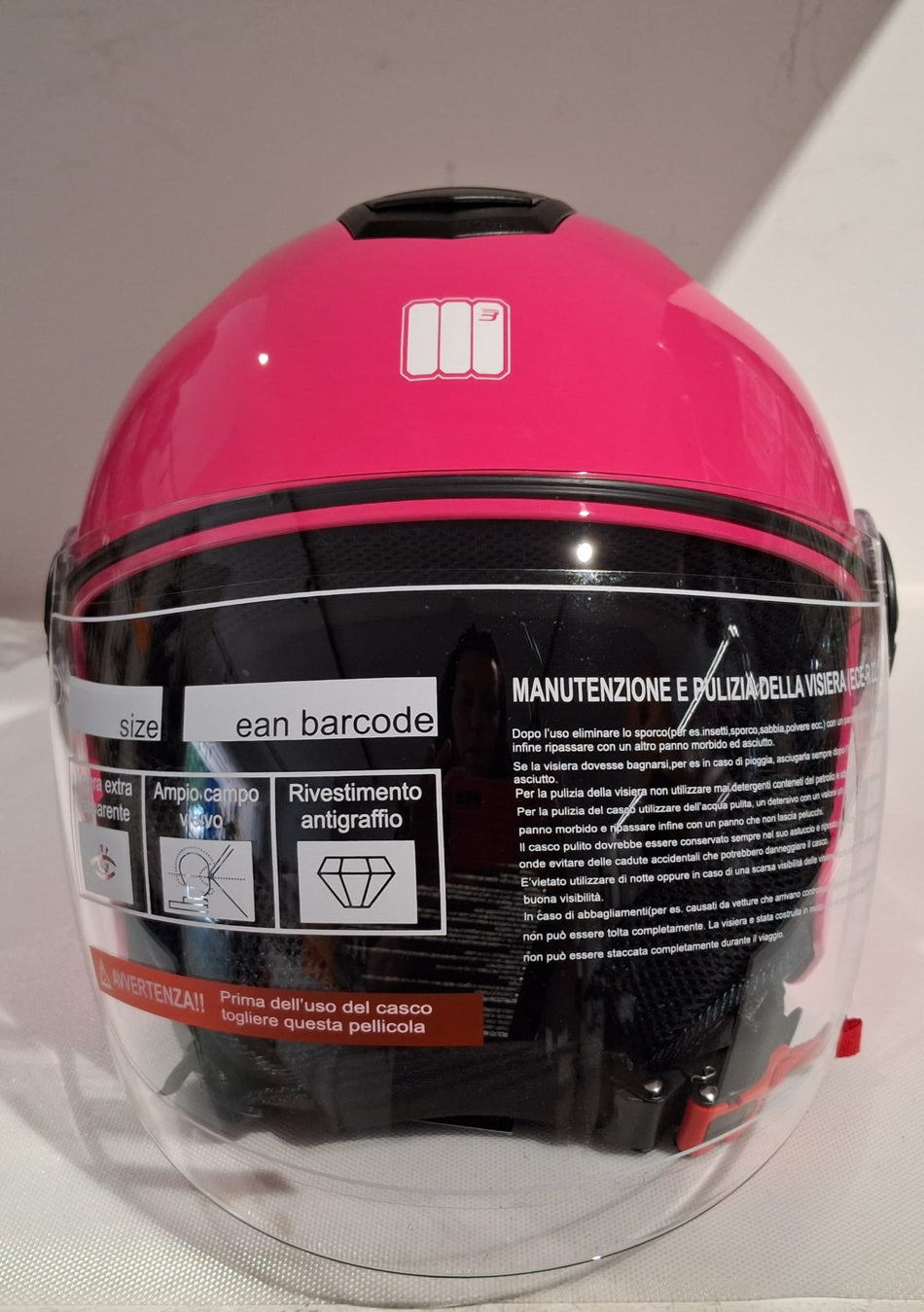 Casco jet Bambino Motocubo Kid Fucsia
