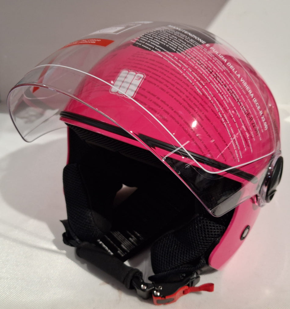 Casco jet Bambino Motocubo Kid Fucsia