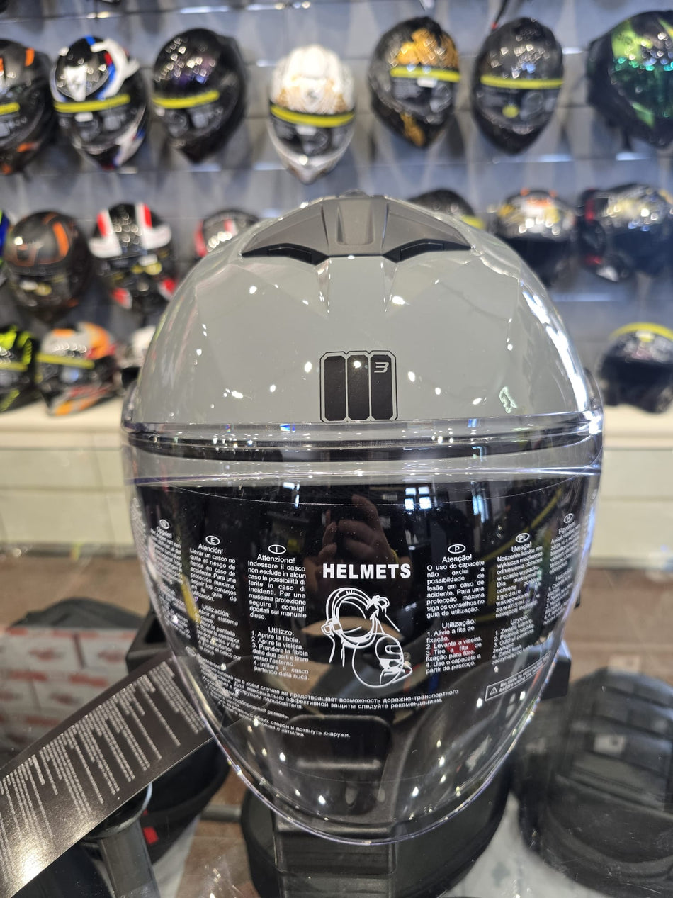 Casco Jet doppia visiera Motocubo Jet Blade Grigio lucido