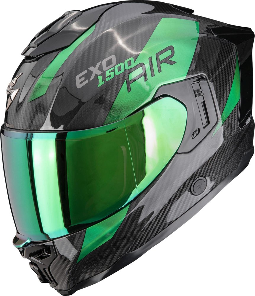 Casco integrale da moto Scorpion EXO-1500 Carbon Air Plated nero-verde