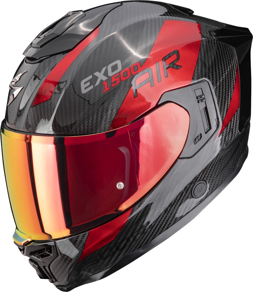 Casco integrale da moto Scorpion EXO-1500 Carbon Air Plated nero-rosso