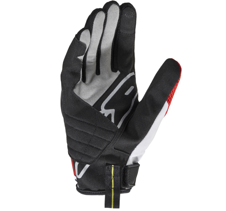 Guanti In Tessuto Spidi Flash-R Evo BIANCO ROSSO