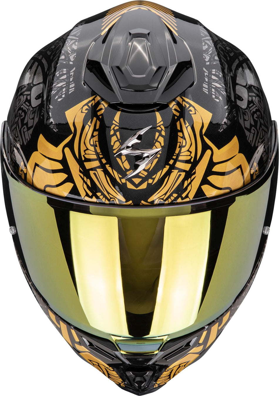 Casco Integrale Scorpion Exo-1500 Air Apus Nero/Argento/Giallo