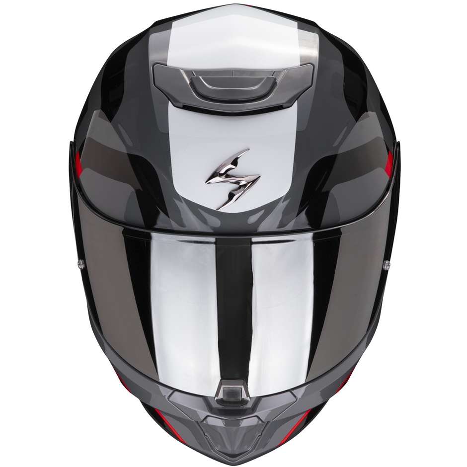 Casco Moto Integrale Scorpion EXO-391 AROK Grigio Rosso Nero