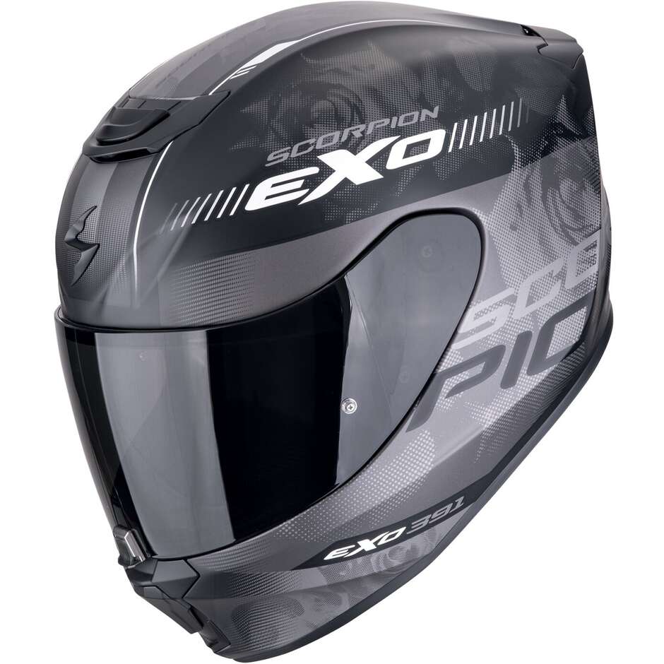 Casco Moto Integrale Scorpion EXO-391 AVA Nero opaco Argento