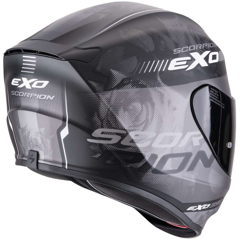 Casco Moto Integrale Scorpion EXO-391 AVA Nero opaco Argento