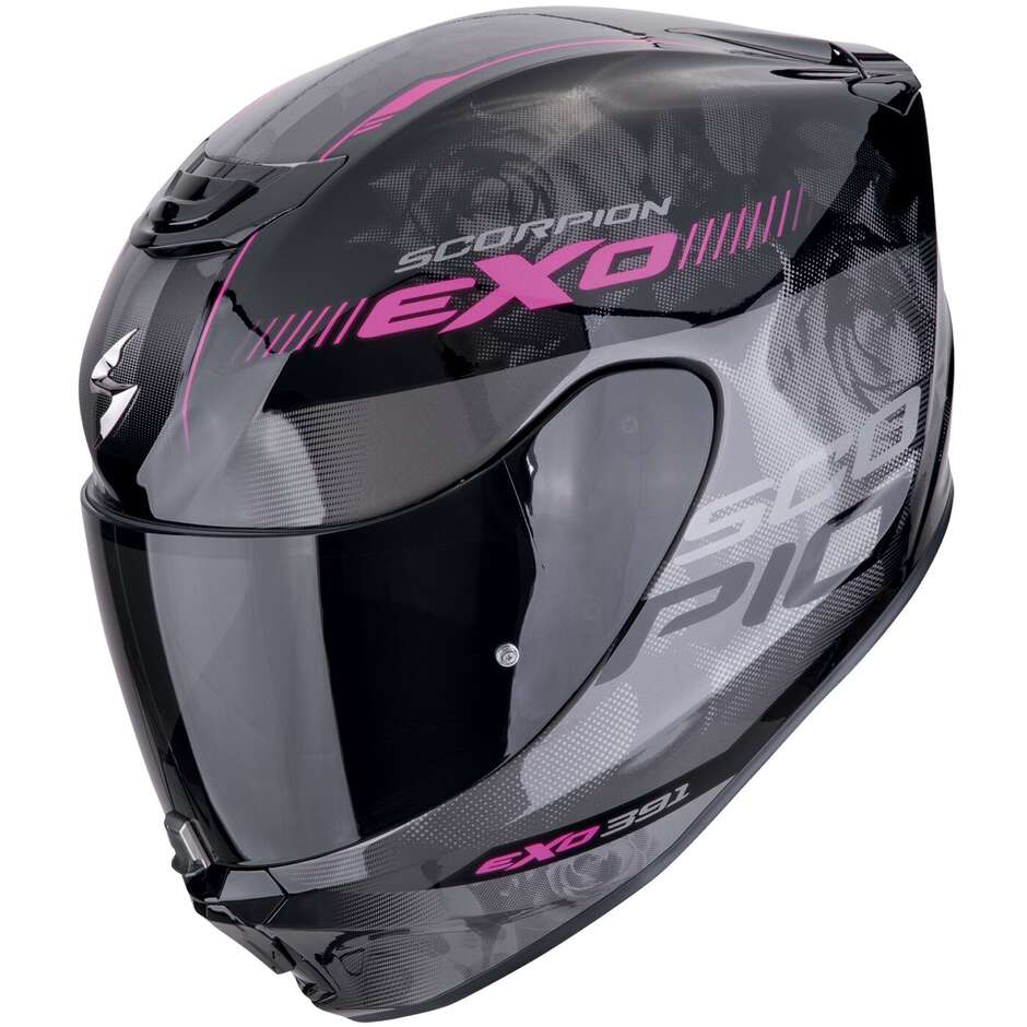 Casco Moto Integrale Scorpion EXO-391 AVA Nero Rosa