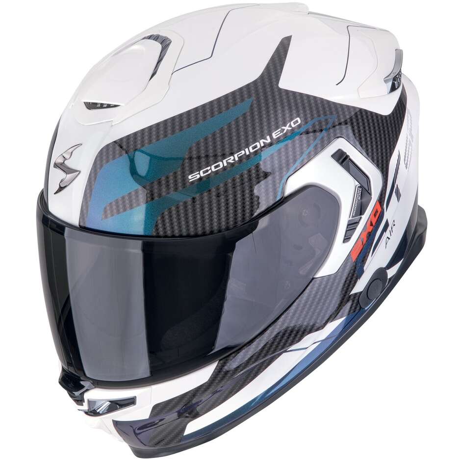 Casco Moto Integrale Scorpion EXO-GT SP AIR FLEX Bianco Camaleon
