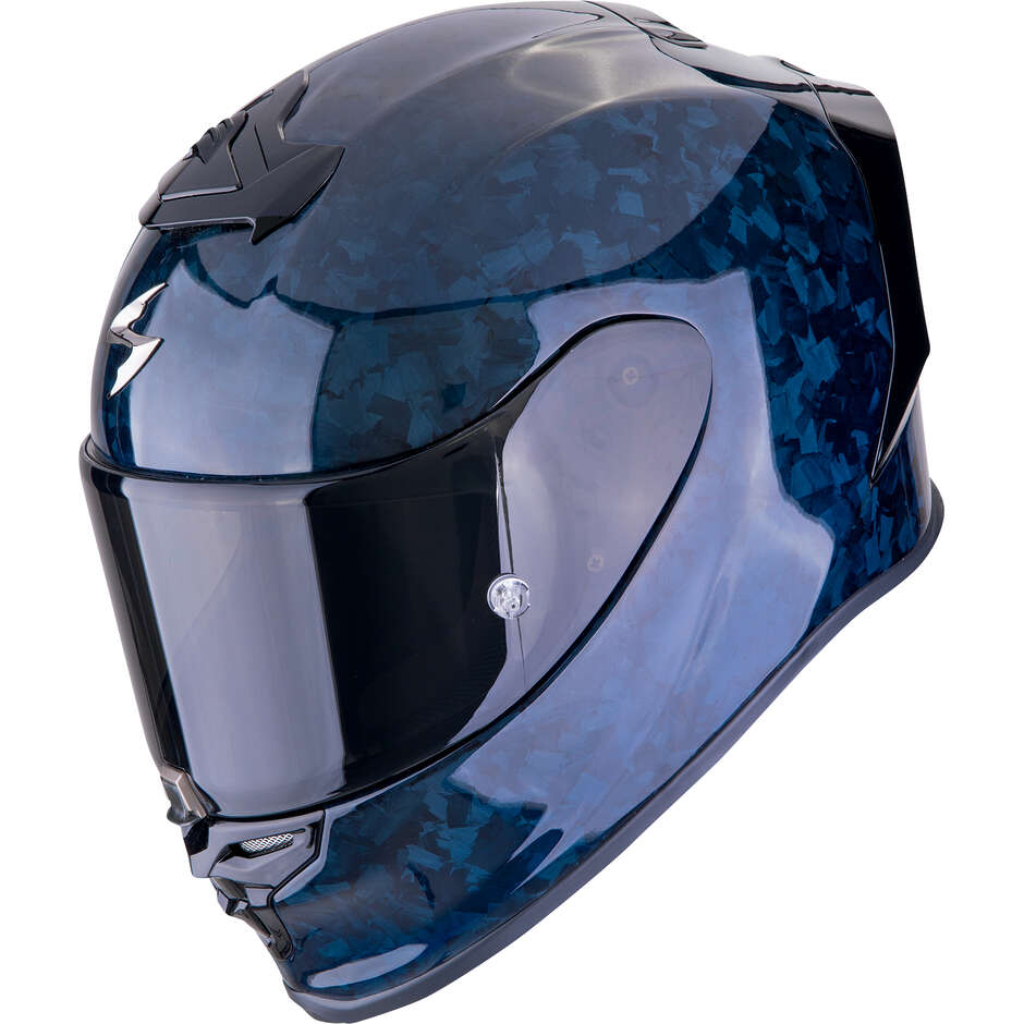Casco Moto Integrale Scorpion EXO-R1 EVO CARBON AIR ONYX Blu