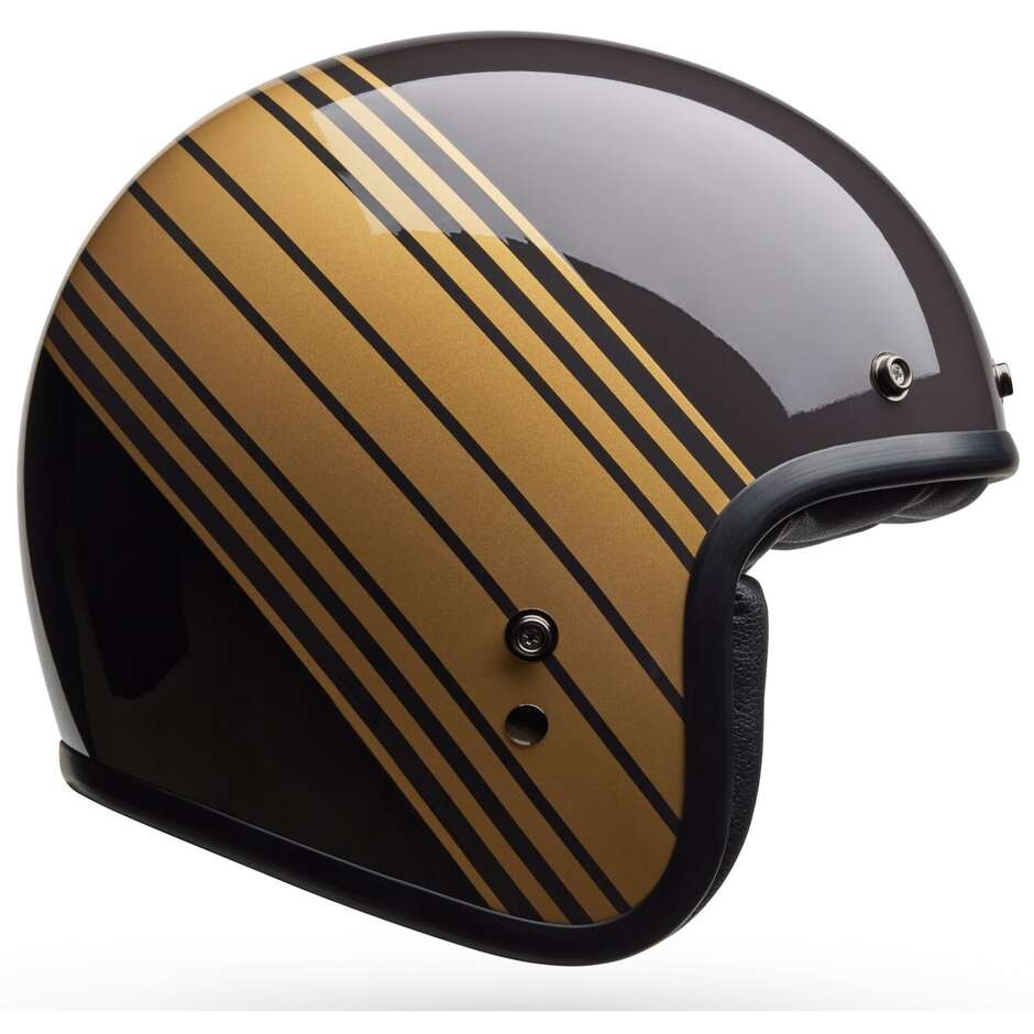 Casco Moto Jet Cafè Racer Bell CUSTOM 500 EDGE Marrone Oro