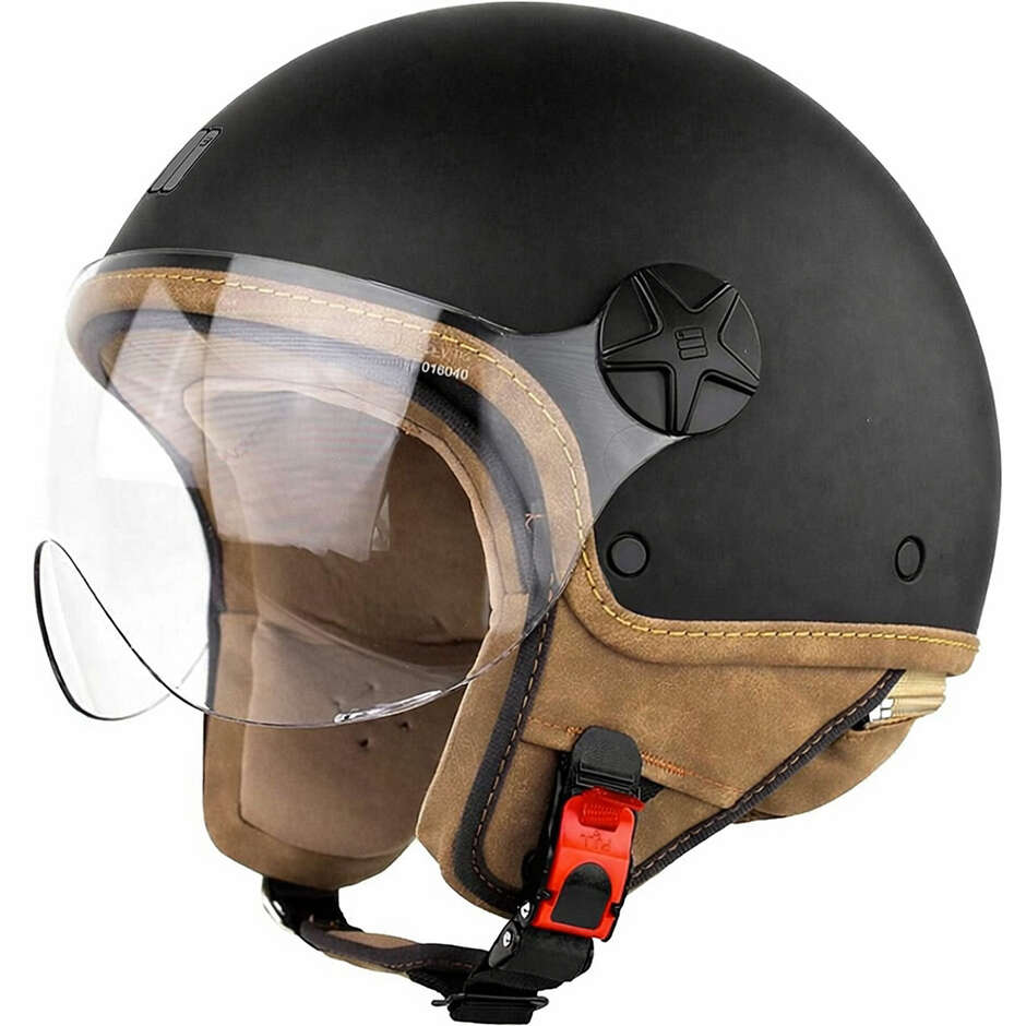Casco Jet Motocubo 721 Ant Nero