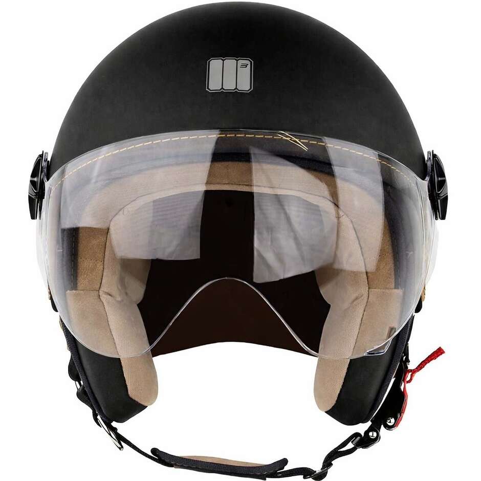 Casco Jet Motocubo 721 Ant Nero