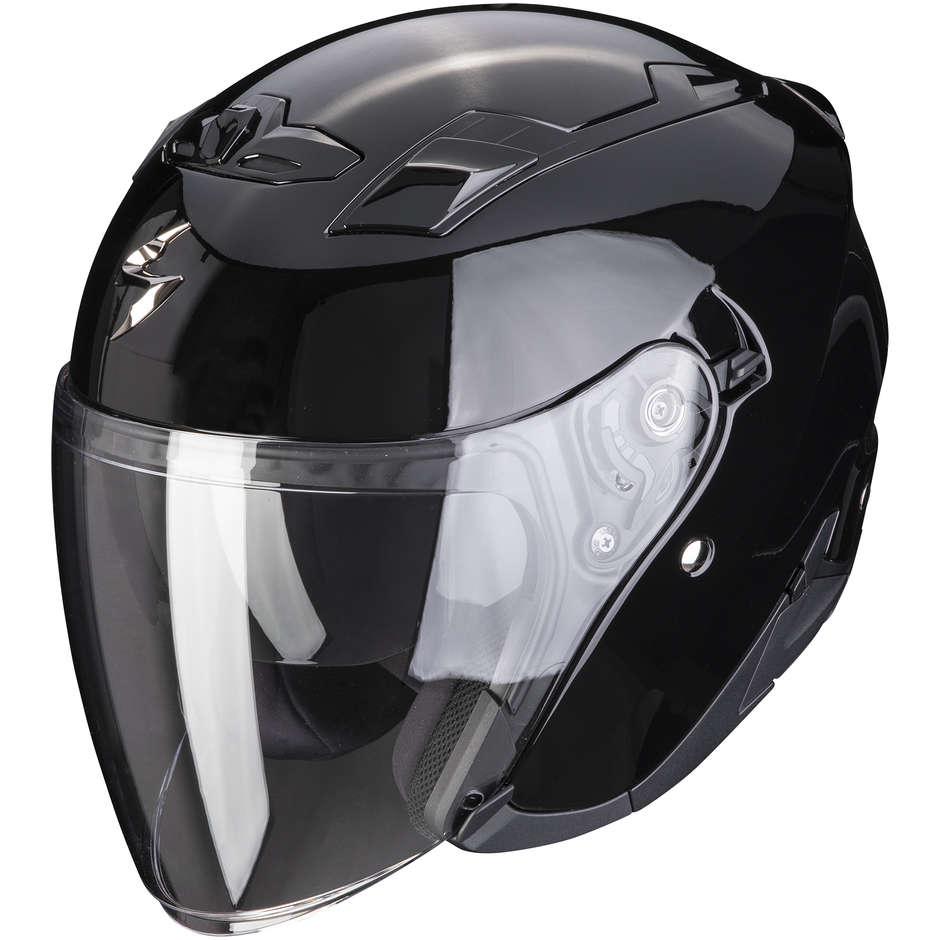 Casco Moto Jet Scorpion EXO-230 Solid Nero Lucido