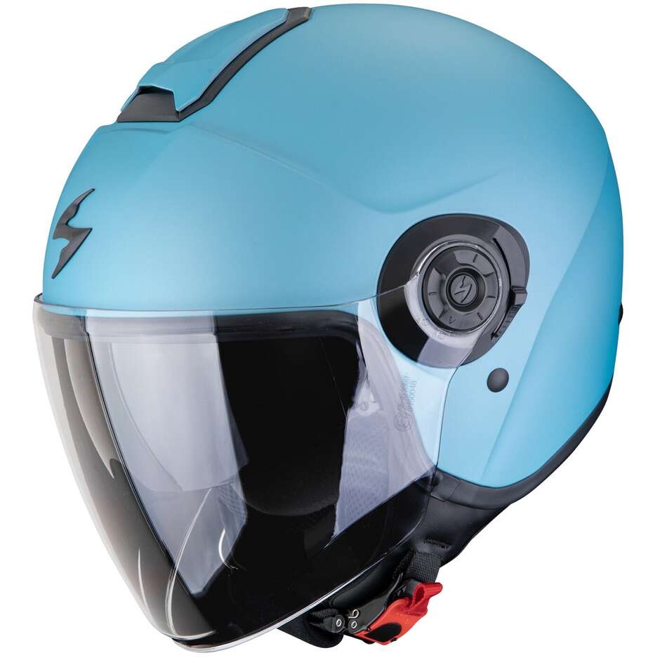 Casco Jet Scorpion Exo-city II Celestial blu opaco