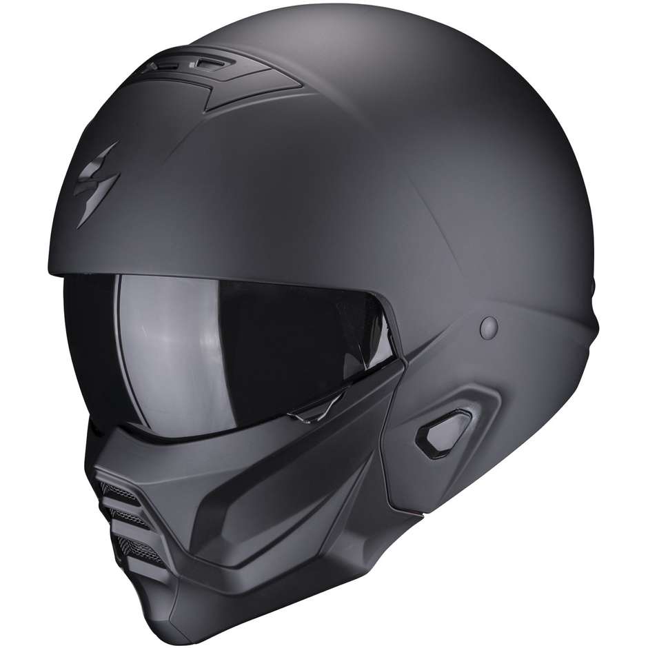 Casco Moto Jet Scorpion EXO-COMBAT II SOLID Nero Opaco