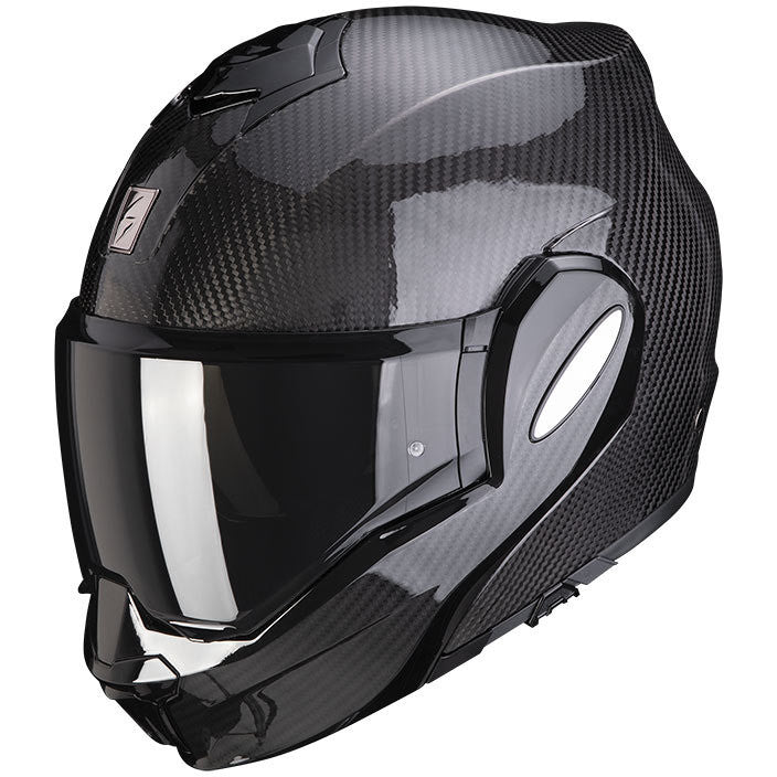 Casco Moto Modulare P/J Scorpion EXO-TECH EVO CARBON SOLID Nero
