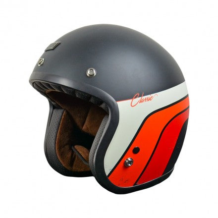 Casco Origine Primo Classic Nero/Rosso/Arancione Opaco