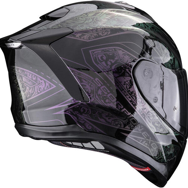 Casco Integrale Scorpion Exo-1500 Air Fantasy Nero / Viola