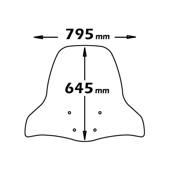 Parabrezza paravento ISOTTA per YAMAHA X-CITY 125-250 2006-2016