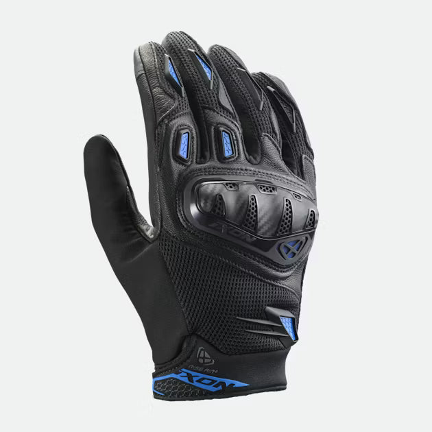 Guanti Moto in Pelle Ixon RISE AIR 2 Nero Blu