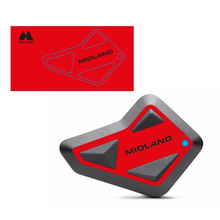 Adesivo Midland Style Cover Scarlet Rush Per Interfoni della Linea BT MINI (1 pz)