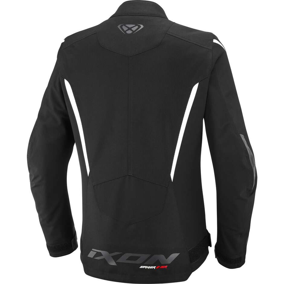 Giacca Giubbotto Moto Donna Ixon STRIKER 2 AIR WP lady Nero Bianco