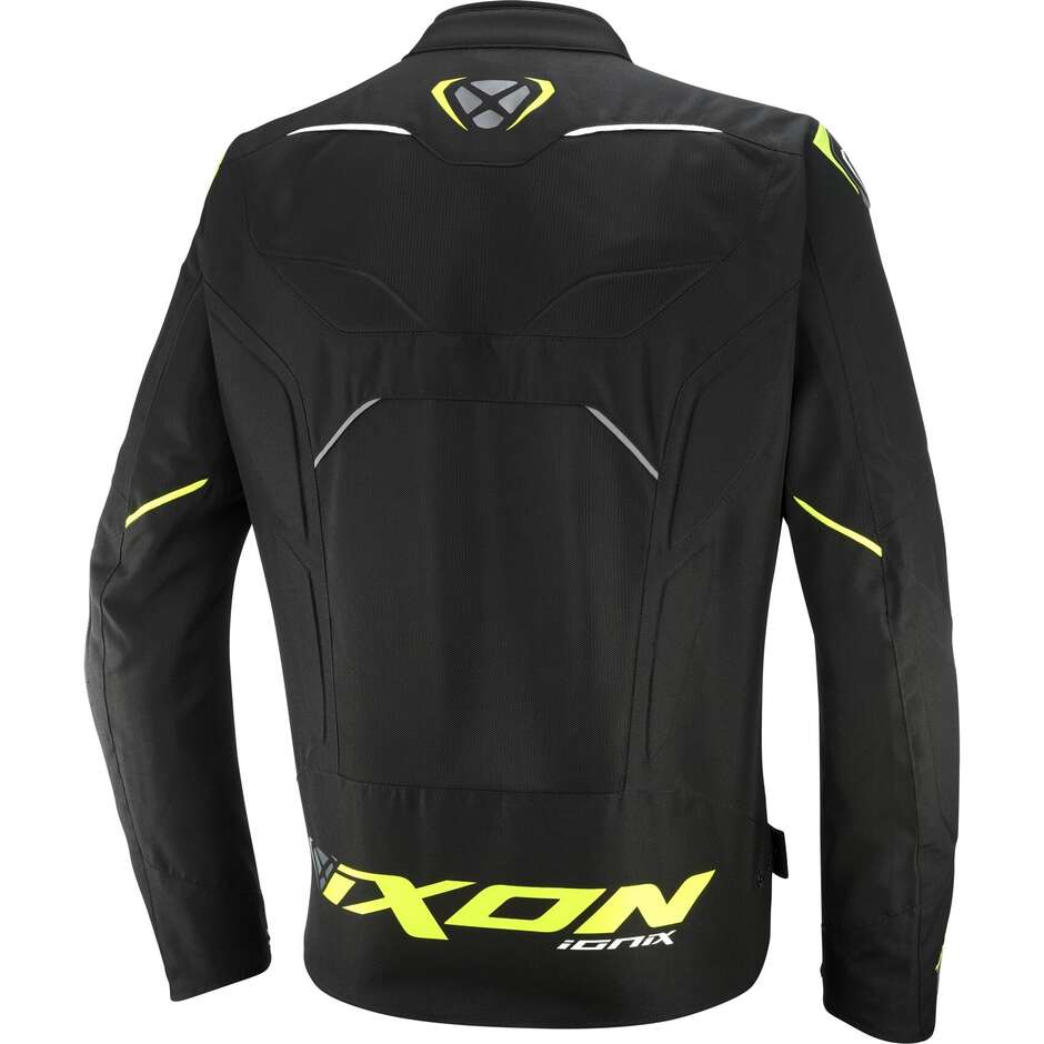 Giubbotto Moto Estivo Ixon IONIX Nero Giallo Grigio
