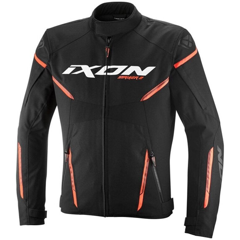 Giubbotto Giacca Moto Ixon STRIKER 2 Nero Arancione