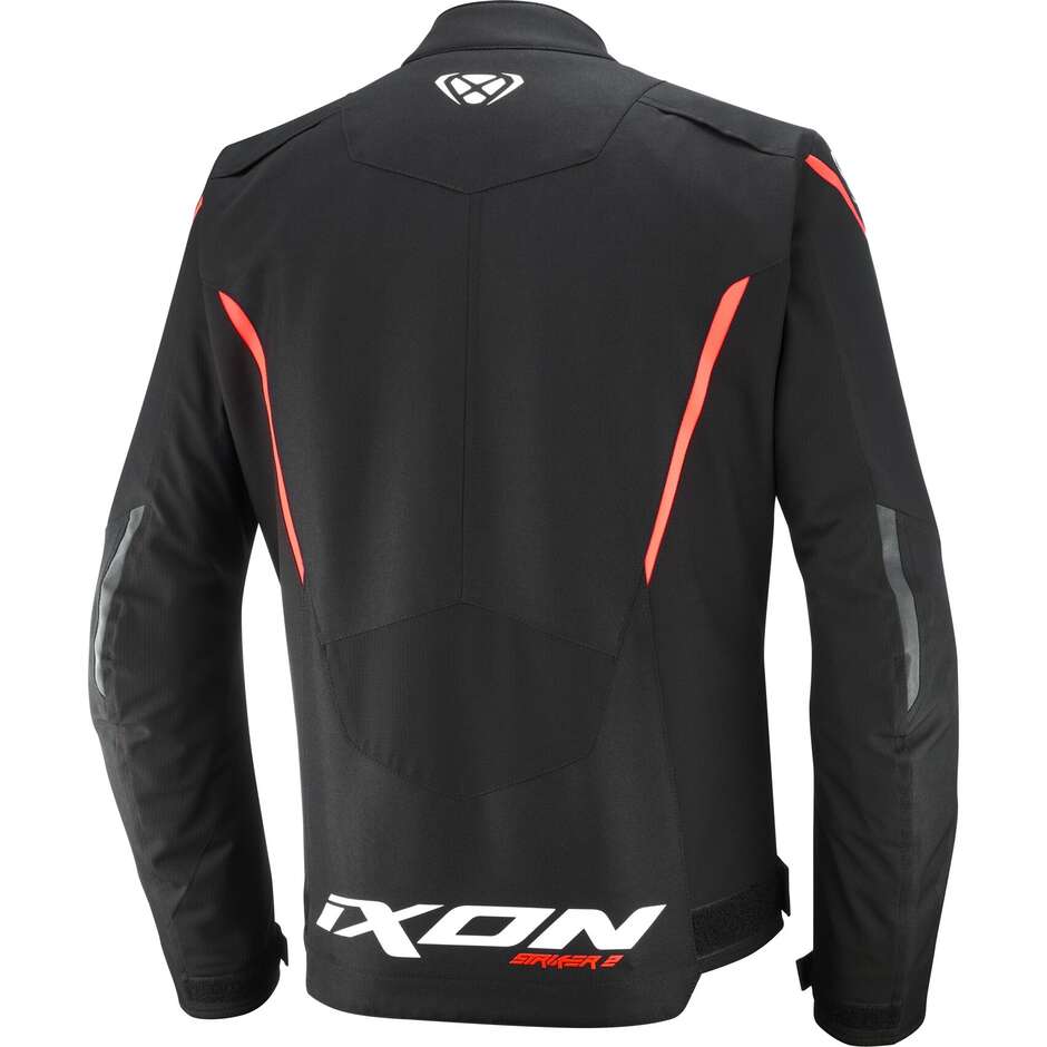 Giubbotto Giacca Moto Ixon STRIKER 2 Nero Bianco Rosso