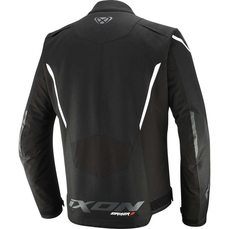 Giubbotto Giacca Moto Ixon STRIKER 2 Nero Bianco