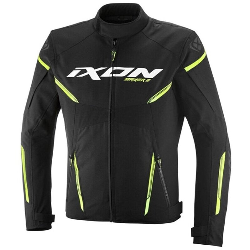 Giubbotto Giacca Moto Ixon STRIKER 2 Nero Giallo Brillante
