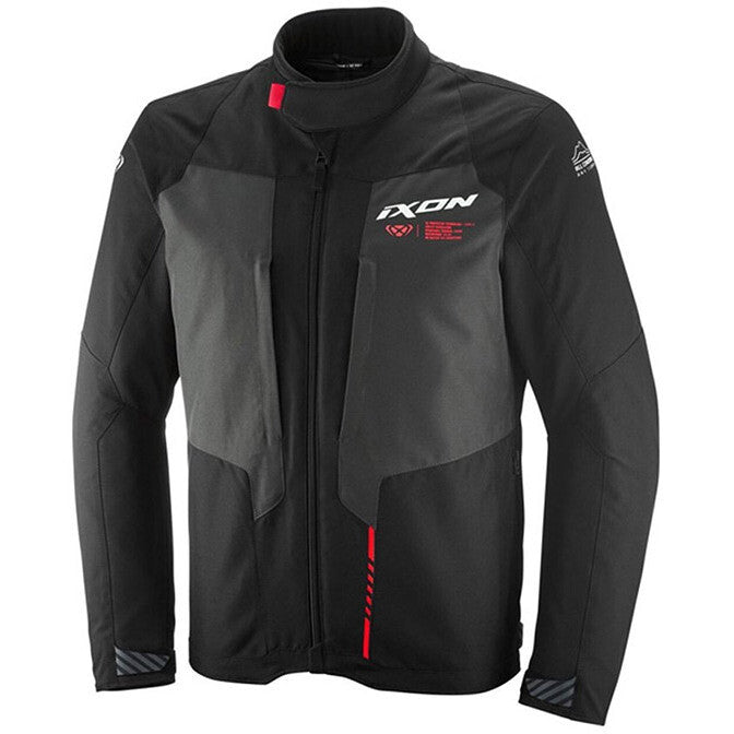 Giubbotto Moto Ixon TYR Nero Antracite Rosso Brillante