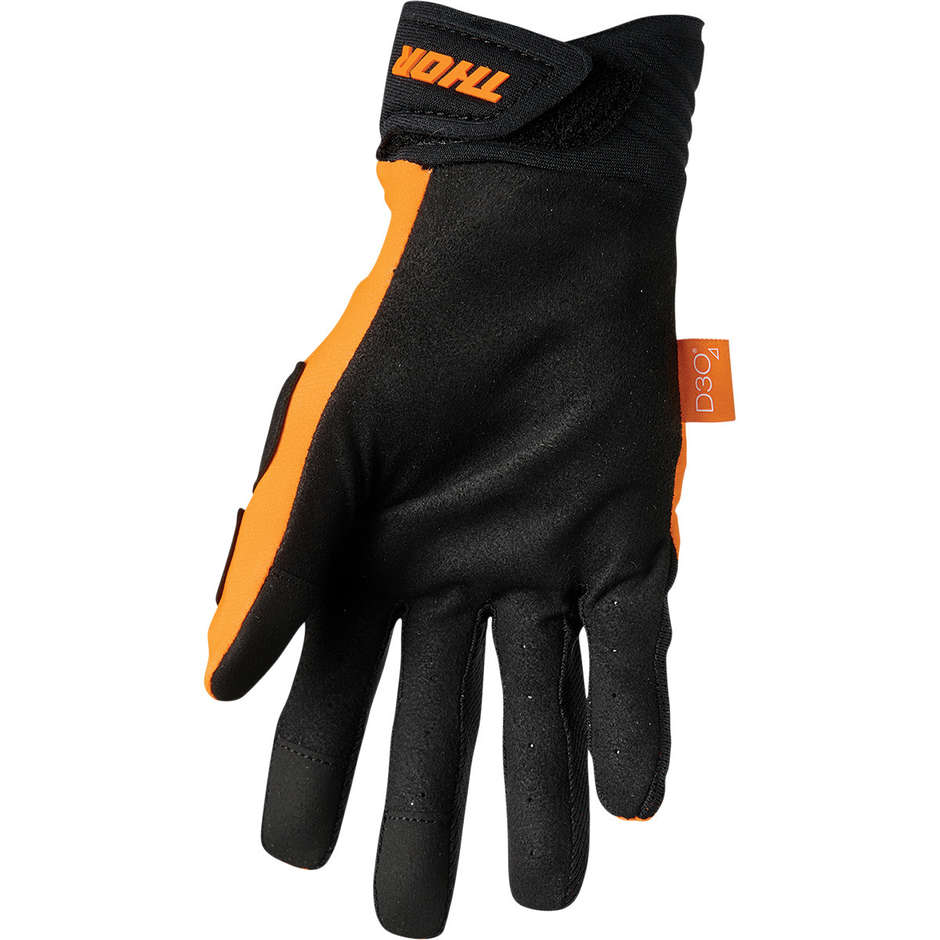 Guanti Moto Cross Enduro Thor REBOUND Arancio Nero