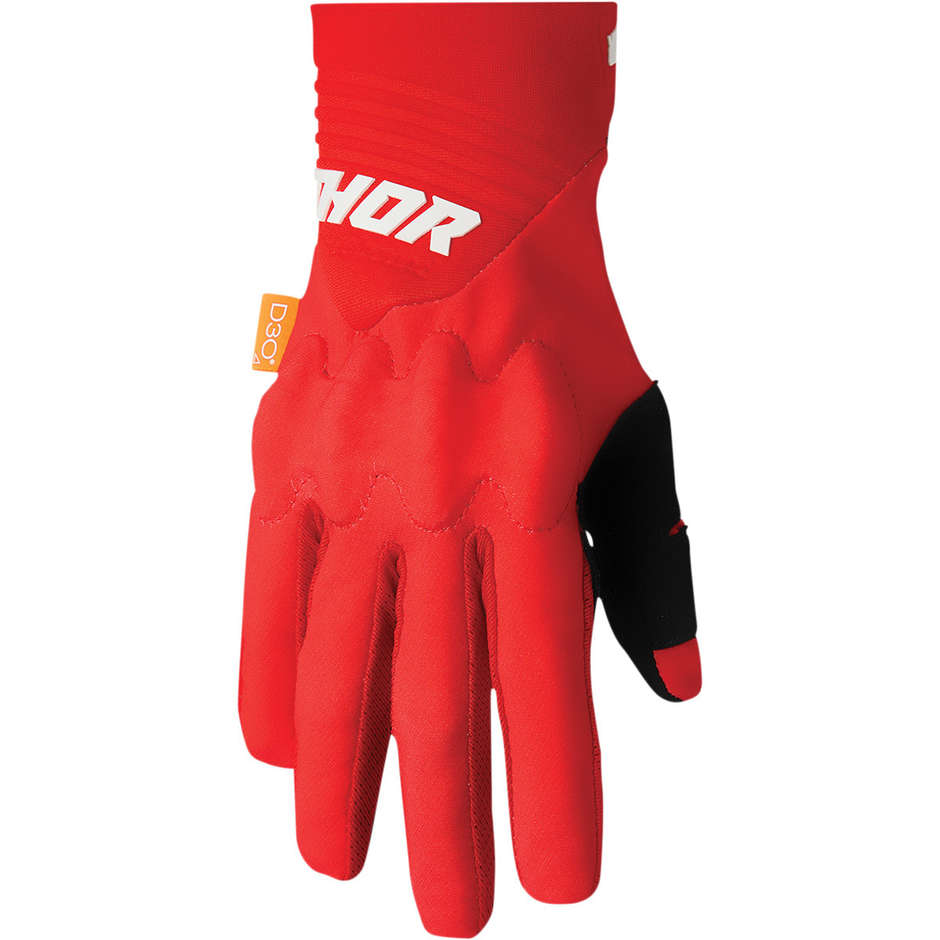 Guanti Moto Cross Enduro Thor REBOUND Rosso