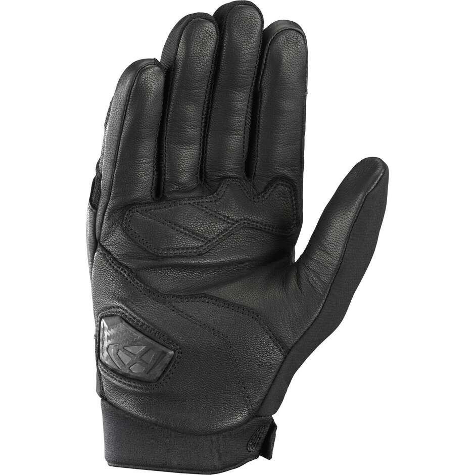 Guanti Moto in Pelle Ixon RISE AIR 2 Nero Bianco