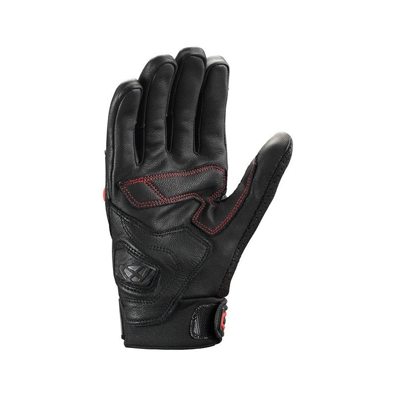 Guanti Moto in pelle Estivi Ixon Mirage Nero Rosso
