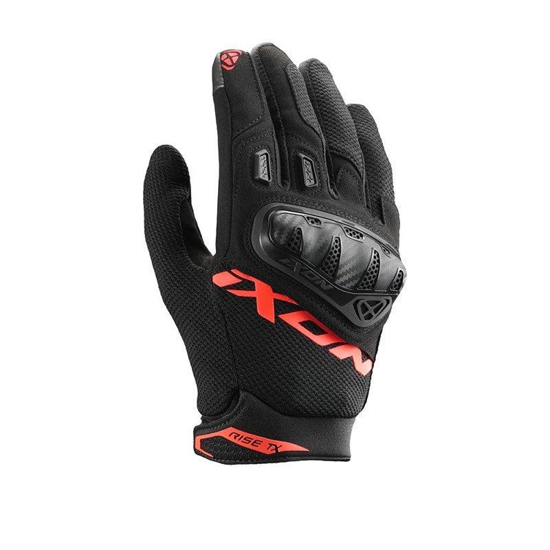 Guanti Moto Ixon RISE TX Nero Rosso
