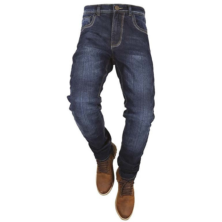 Jeans Moto Casual Custom Harisson WAYNE Nero / Blu scuro