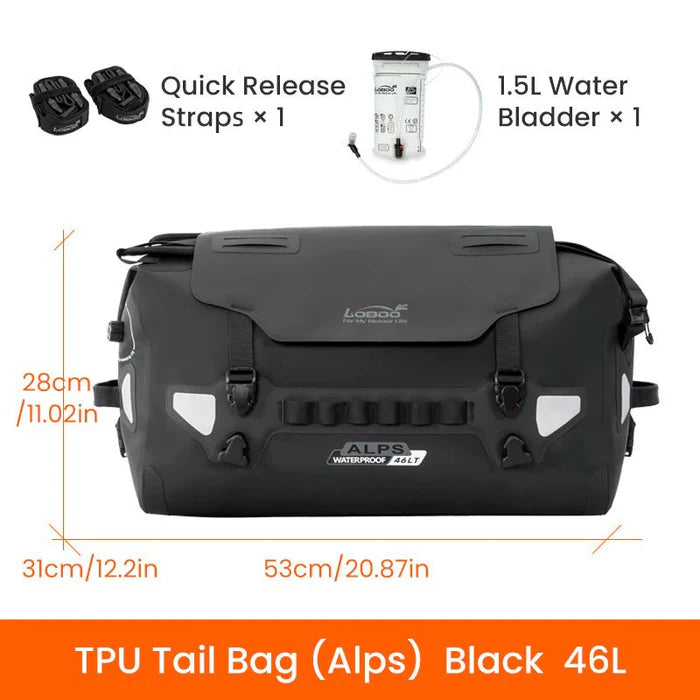 Borsa da viaggio LOBOO Alps 46L Borsa Posteriore Impermeabile IPX7