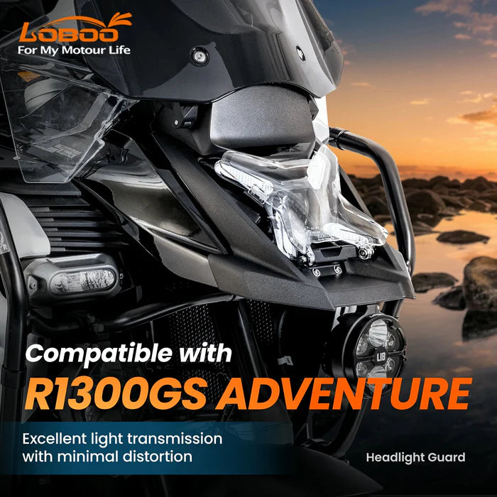 LOBOO Protezione Trasparente per Faro per BMW R1300GS Adventure (2024-)