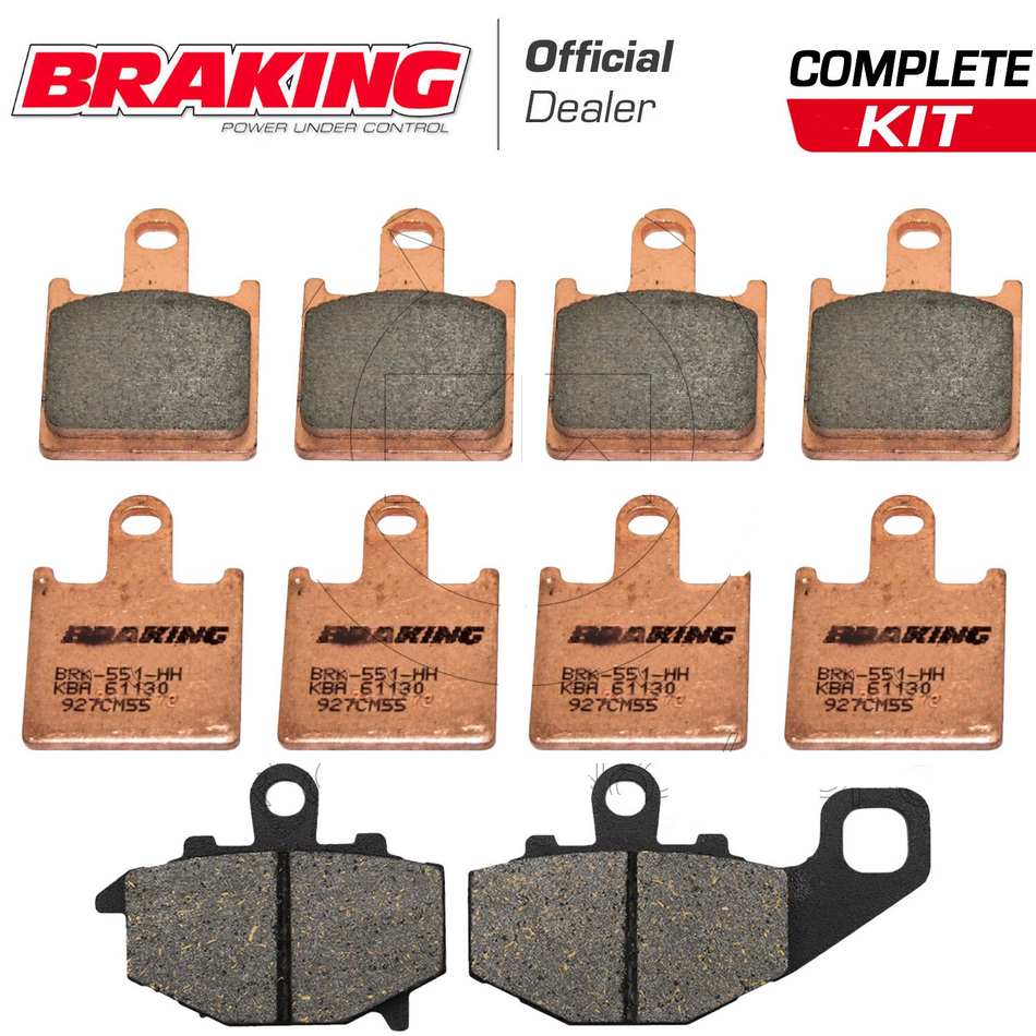 PASTIGLIE FRENO BRAKING ANTERIORE POSTERIORE KAWASAKI ZX-6R NINJA 600 2007 2008