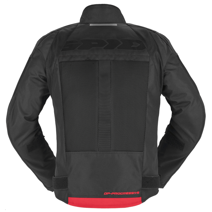 Giacca in Tessuto Spidi Progressive Net Windout Nero/ Nero Rosso/ Nero Blu